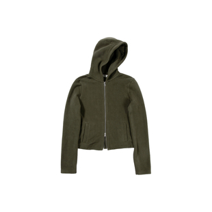 CountryMoment双面摇粒绒正肩修身外套女秋美式开衫拉链连帽卫衣