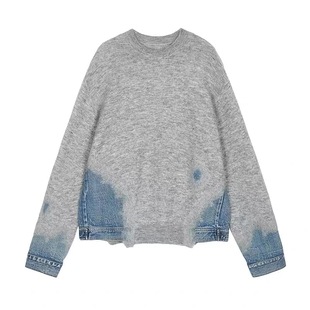 宽松毛衣女款2025新款秋冬套头设计感小众慵懒风高级感针织衫上衣