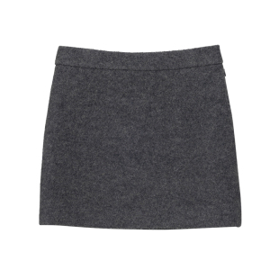 Dunst2025冬季新品女士半身裙修身显瘦羊毛迷你短裙UDSK5D224