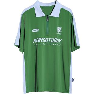 大男童短袖polo衫冰丝速干翻领T恤胖男孩夏季薄款青少年学生半袖