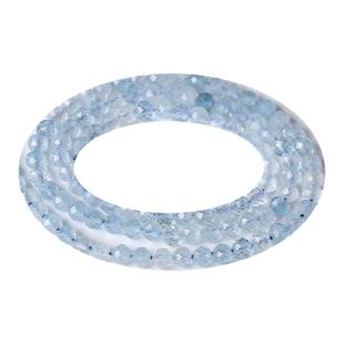 7A天然尖晶海蓝宝碧玺葡萄石青金石孔雀石散珠手串黄水晶手链刻面