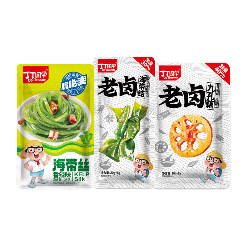 丁丁同学老卤海带结即食零食