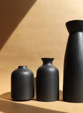 陶瓷花瓶套装摆件家居客厅插花白色现代花器摆设三件套花瓶装饰