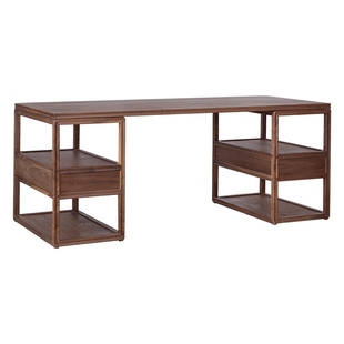 画墨黑胡桃木实木书桌电脑桌写字书法画桌家用办公桌书房家具画案