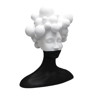 豪克创艺家居现代简约艺术人物雕塑摆件样板间客厅创意黑白女郎