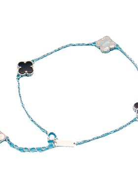 手链纯银925幸运四叶草女生年轻