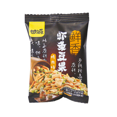 甘源虾条豆果烤肉零食炒货