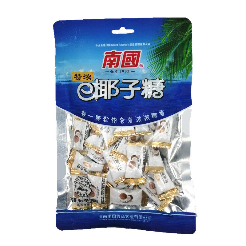 南国特浓椰子糖200g三亚年货