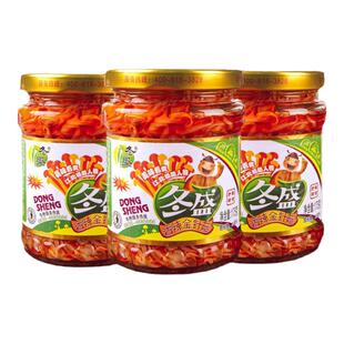 冬盛金针菇3斤瓶装香菇酱即食下饭菜咸菜拌饭搭档早餐零食品小吃
