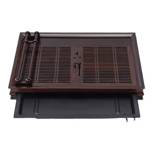 汉唐家用高档实木茶盘茶杯托盘储水排水现代中式茶台茶具茶托茶海