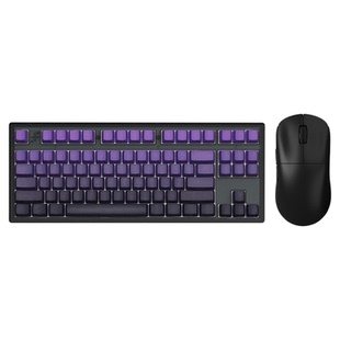 腹灵MK870Pro紫气东来侧刻机械键盘无线电竞游戏鼠标gpw三代键鼠