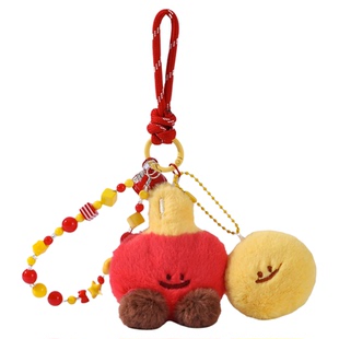 乒乓球羽毛球搭子包包挂件毛绒玩偶情侣书包挂饰链可爱公仔钥匙扣