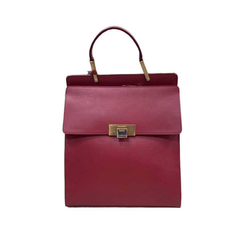巴黎世家Balenciaga红色双肩包