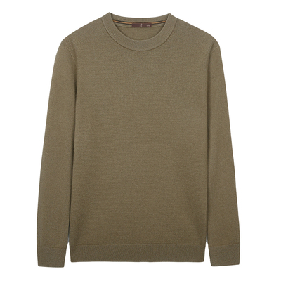 才子男士圆领纯棉羊羊毛衫