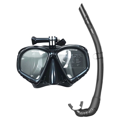 自由潜潜水面镜相机支架浮潜面罩游水面罩 大面镜一体大视野大框