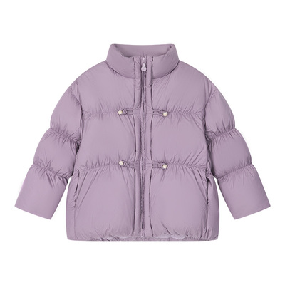 女童立领羽绒服2025冬季新款