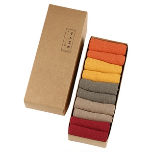 茶巾大尺寸礼盒装五色棉麻茶巾布吸水高档送礼纯色手工茶道禅意风