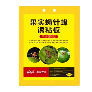 果实蝇诱粘板专用黄板双面粘虫板黄色防小飞虫果园果树强力针蜂贴