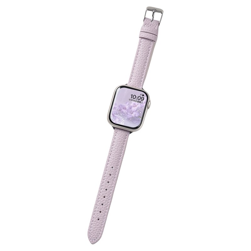 匠戴适用iwatch荔枝尖尾皮质表带