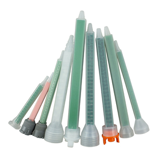 ab胶静态混合管方形混合管卡口圆口螺纹口ab胶胶枪混胶枪咀搅拌管