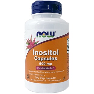 Now Foods诺奥MYO肌醇Myo-Inositol多囊高含量500mg养巢备孕直邮