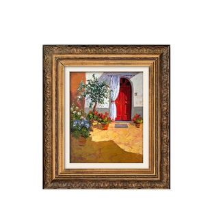 犀牛艺廊含框画《secret garden》Boren水彩复刻书房边柜装饰画