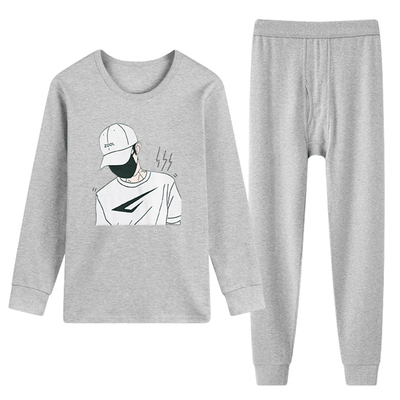 纯棉保暖衣青少年秋衣裤全棉学生