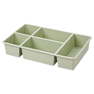 粉笔收纳盒教师讲台讲桌粉笔盒教室黑板擦整理盒班级办公桌面多功能整理简约大容量收纳盒子杂物桌面置物架