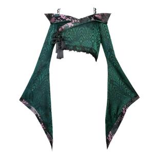 血液供给原创◆欲蛇 哥特系小众设计感性感蛇纹提花和风上衣外搭