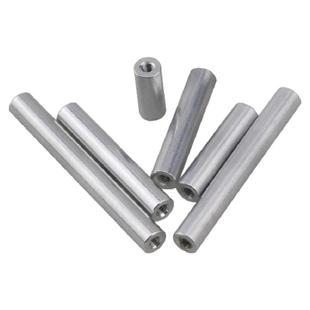 M3D5圆形铝柱螺母双内牙联接柱铝广告钉航拍飞行器加长铝棒铝本色