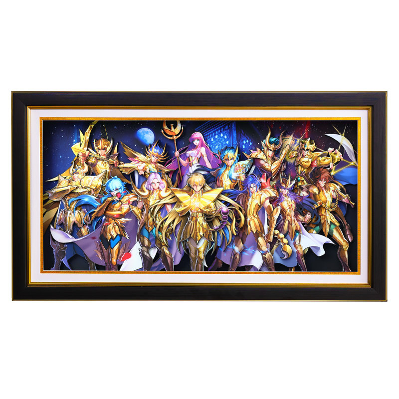 圣斗士黄金手工纸艺立体画