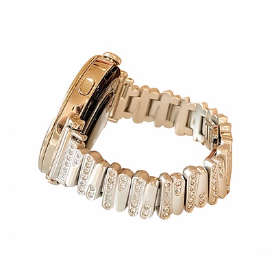 适用不规则镶钻蝴蝶扣华为手表带