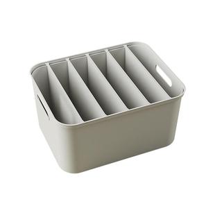 家用分层衣服裤子收纳盒整理盒装t恤衣柜收纳分层神器衣物分格