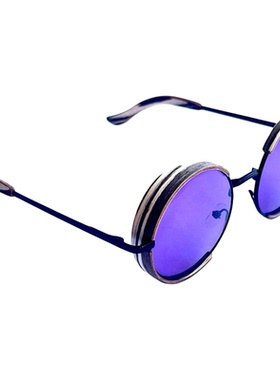 俄罗斯代购复古紫斑马木质中性镜