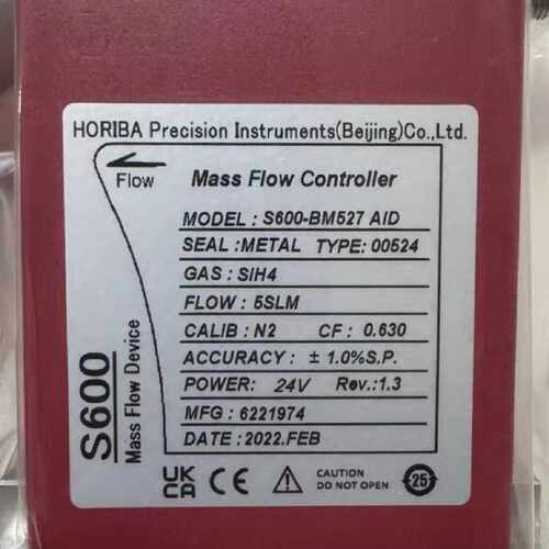 咨询后拍HORIBA S600-BM527 AID质量流量控制器，正