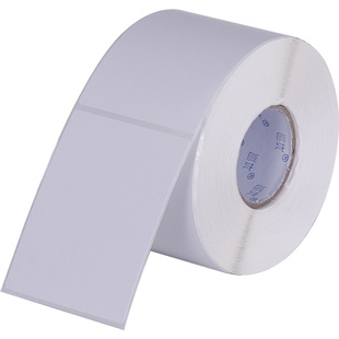 铜版纸不干胶粘贴80*20 30 40 50 60 70铜板100条形码标签打印纸x