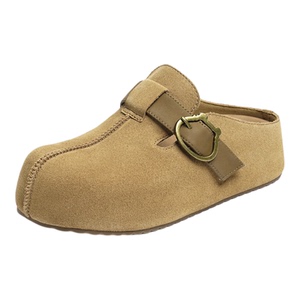 红蜻蜓陈妍希同款卡皮巴拉勃肯半拖2025秋季新款女鞋增高厚底拖鞋