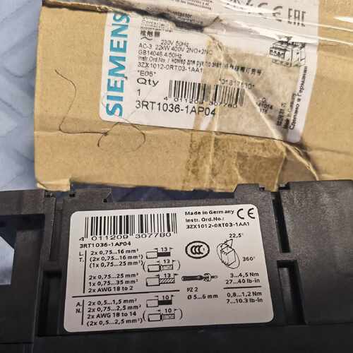 {议价}低压接触器3RT1036-1AP04   正品库存货，