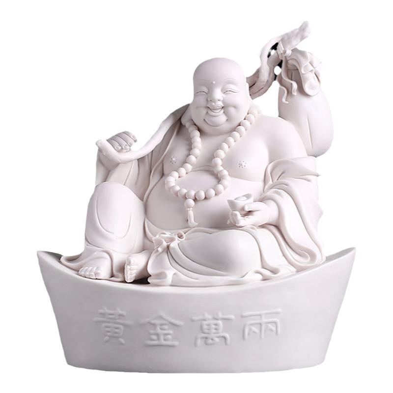 东方泥土《黄金万两》陶瓷弥勒佛