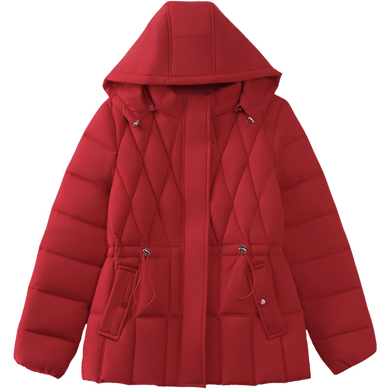可脱卸帽短款棉服女冬季新款