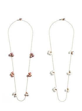 花朵项链小众设计七夕情侣