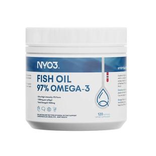 NYO3挪威97%高纯度rTG深海鱼油成人omega-3高性价比120粒