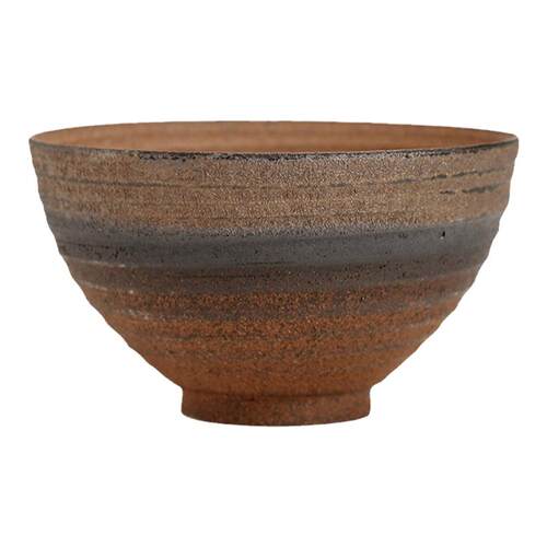 鎏金粗陶品茗杯｜复古手工中式古早烧铁釉小茶杯茶盏陶瓷功夫茶具