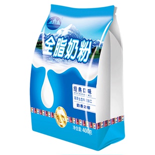 青海湖高原全脂奶粉400g独立装成人学生中老年营养健康早餐牛奶粉