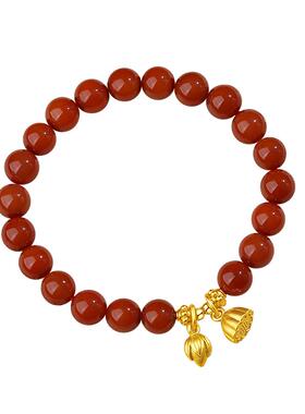 天然南红玛瑙手串保真女