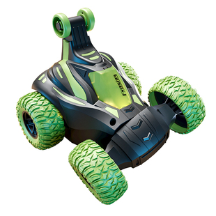 DEERC儿童遥控车翻滚特技车360度电动越野赛车玩具男孩可充电3-6