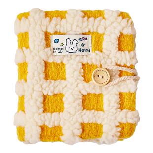 毛绒一宫格卡册高颜值迷你小卡册格子布艺相册3寸活页小卡收纳册