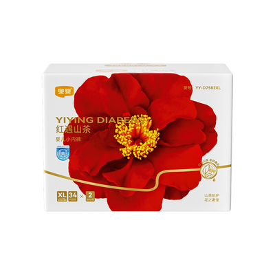 宜婴弱酸红山茶花拉拉裤纸尿裤