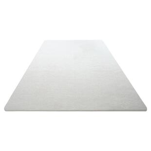 白色奶油风地毯日式素色侘寂风卧室床边毯撸猫感茶几垫子客厅地垫