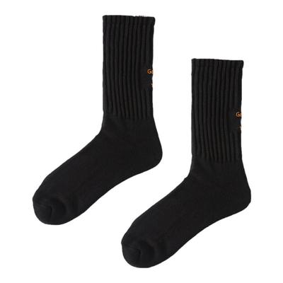 粗线针织加厚毛巾底纯棉中筒袜